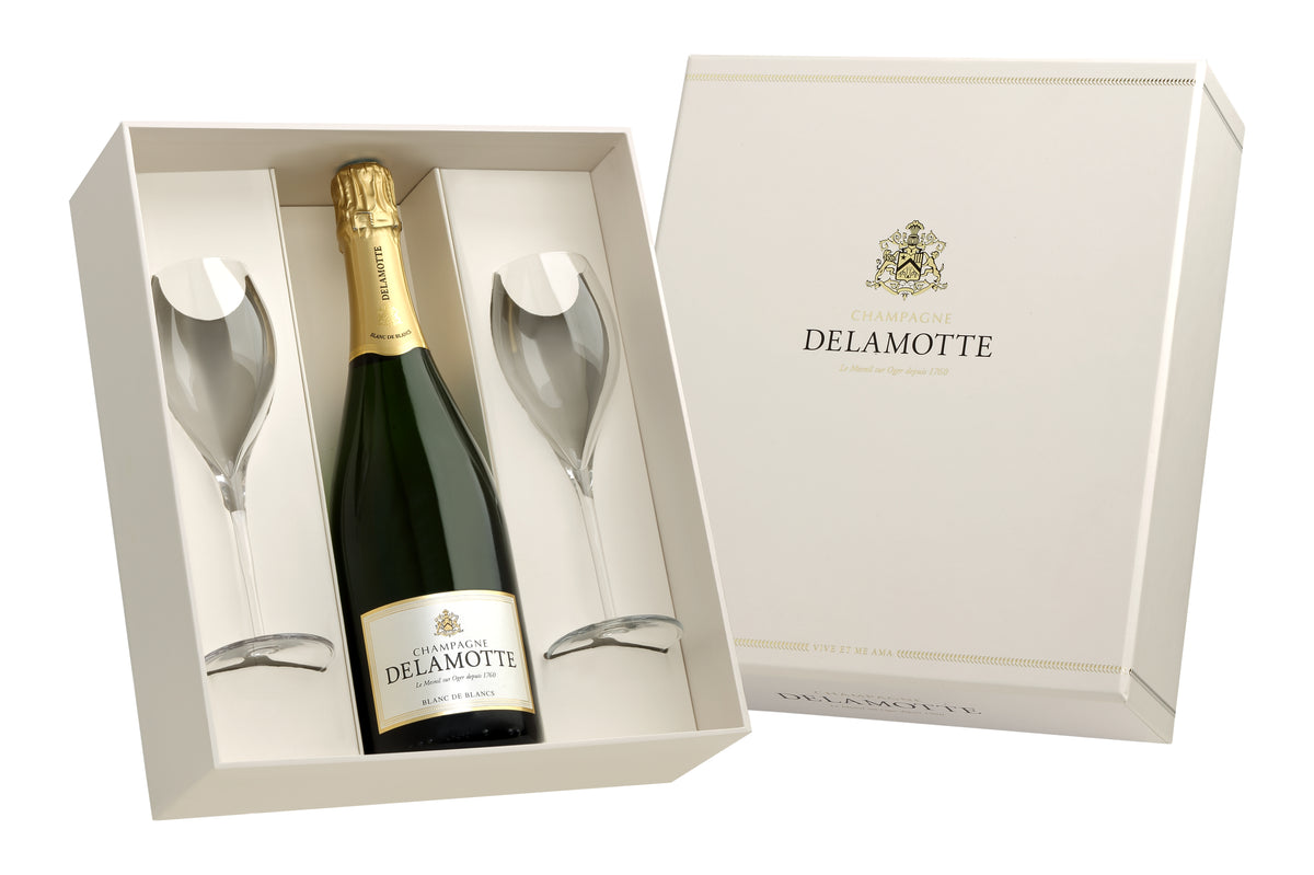 Delamotte Blanc de Blancs NV Gift Set (+ 2 glasses)