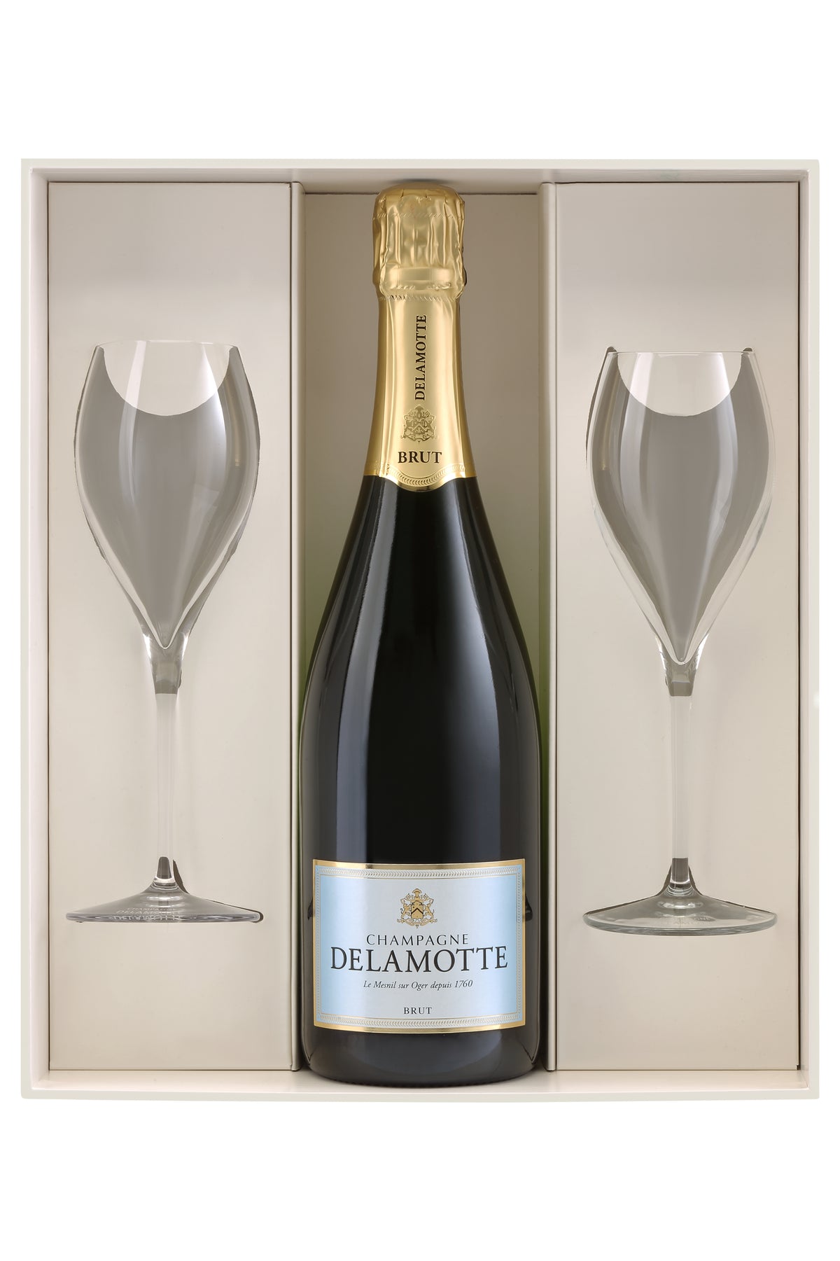 Delamotte Brut NV Gift Set (+ 2 glasses)